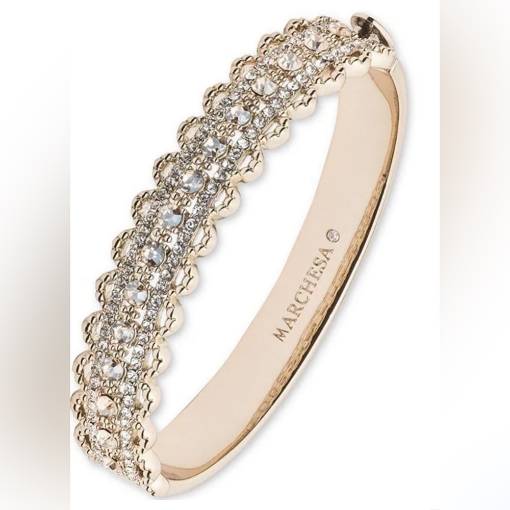 NWOB Marchesa bracelet filigree and rhinestones. Stunning! Closet is BOG…